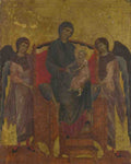 Cimabue The Virgin and Child Enthroned with Two Angels A4 Photo Print