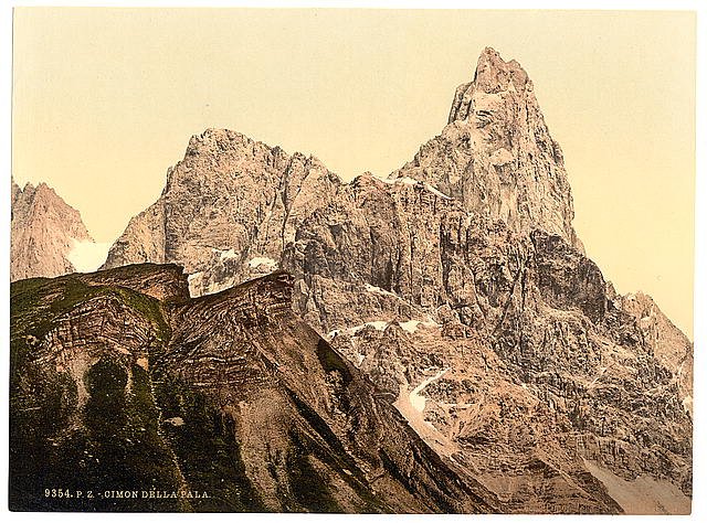 Cimon della Pala Tyrol Vintage A4 Photo Print