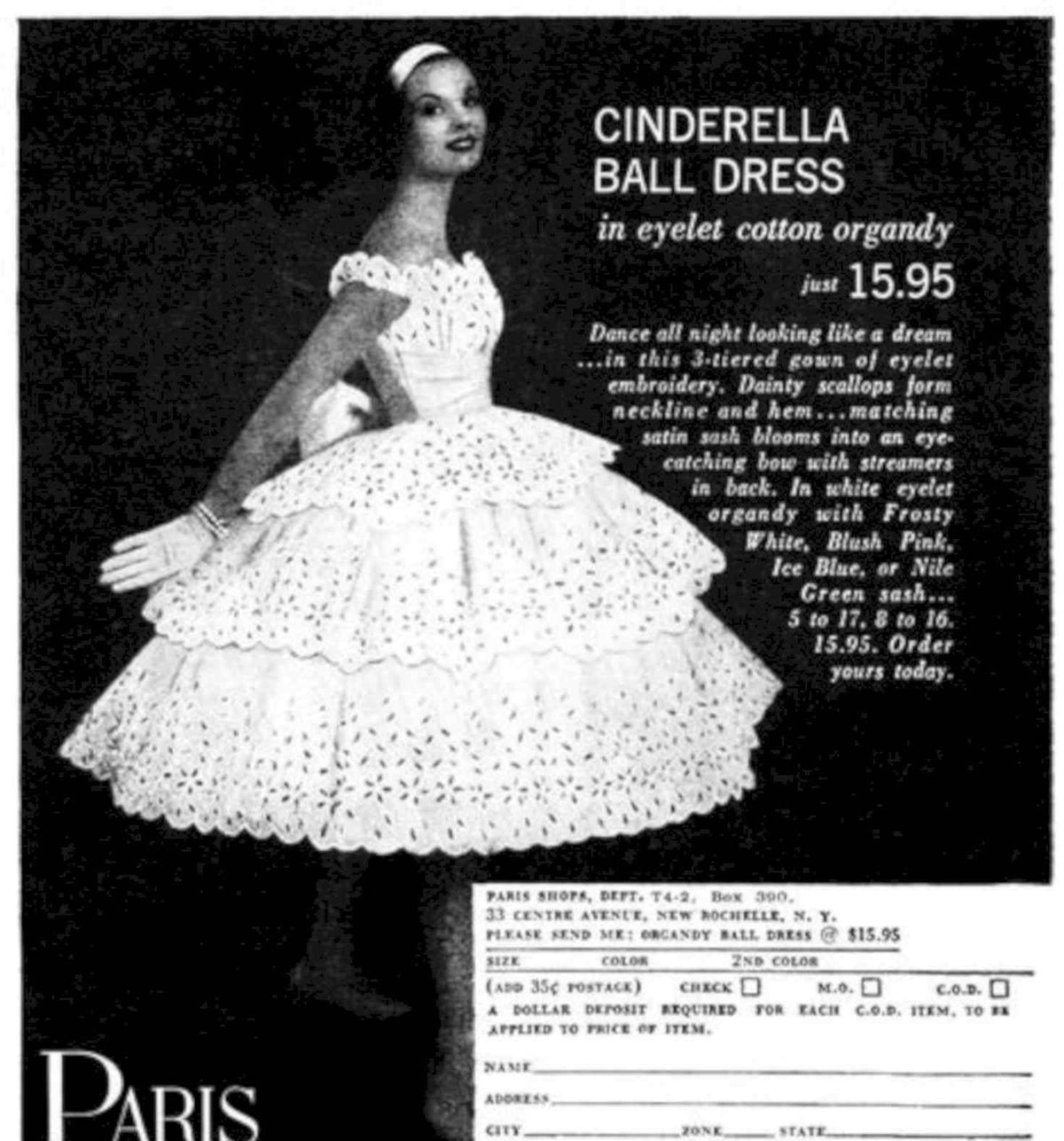 Cinderella Ball Dress Vintage Retro Advert Poster A4 Photo Print