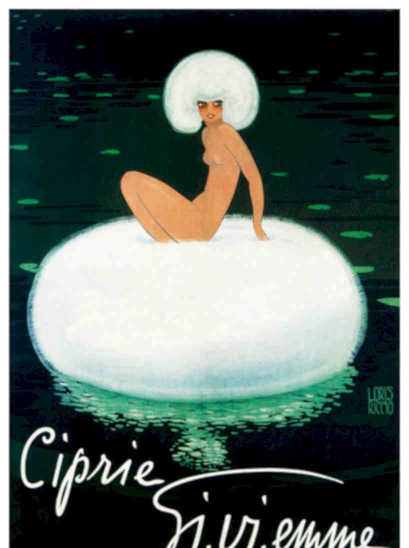 Ciprie Sylvie Swan Vintage Retro Advert Poster A4 Photo Print