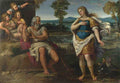 Circle of Annibale Carracci Erminia takes Refuge with the Shepherds A4 Photo Print