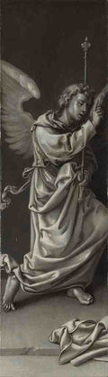 Circle of Pieter Coecke van Aalst The Archangel Gabriel Reverse of Left Hand Shutter A4 Photo Print