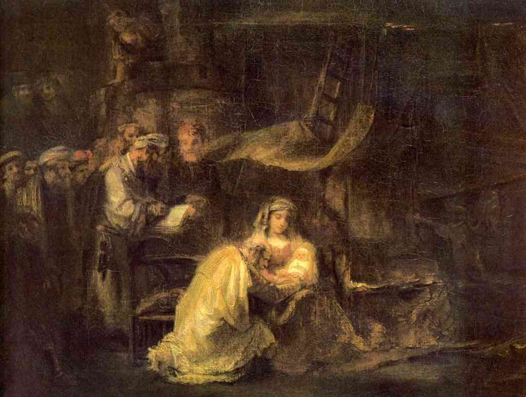 Circumcision Of Christ Rembrandt A4 Photo Print