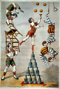 Circus Acrobatic Act 1870 Vintage A4 Photo Print