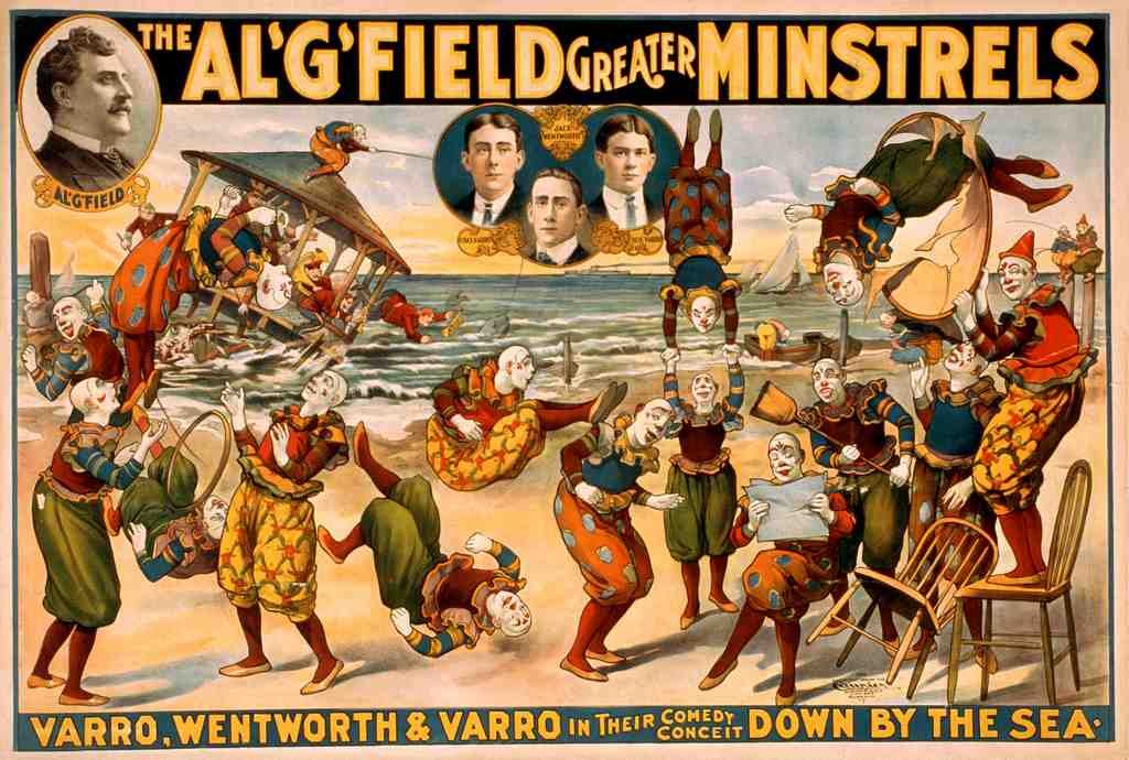 Circus Al Field Greater Minstrels 1905 Vintage A4 Photo Print
