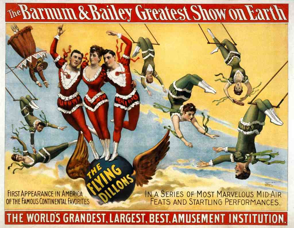 Circus Barnum Bailey 1895a Vintage A4 Photo Print
