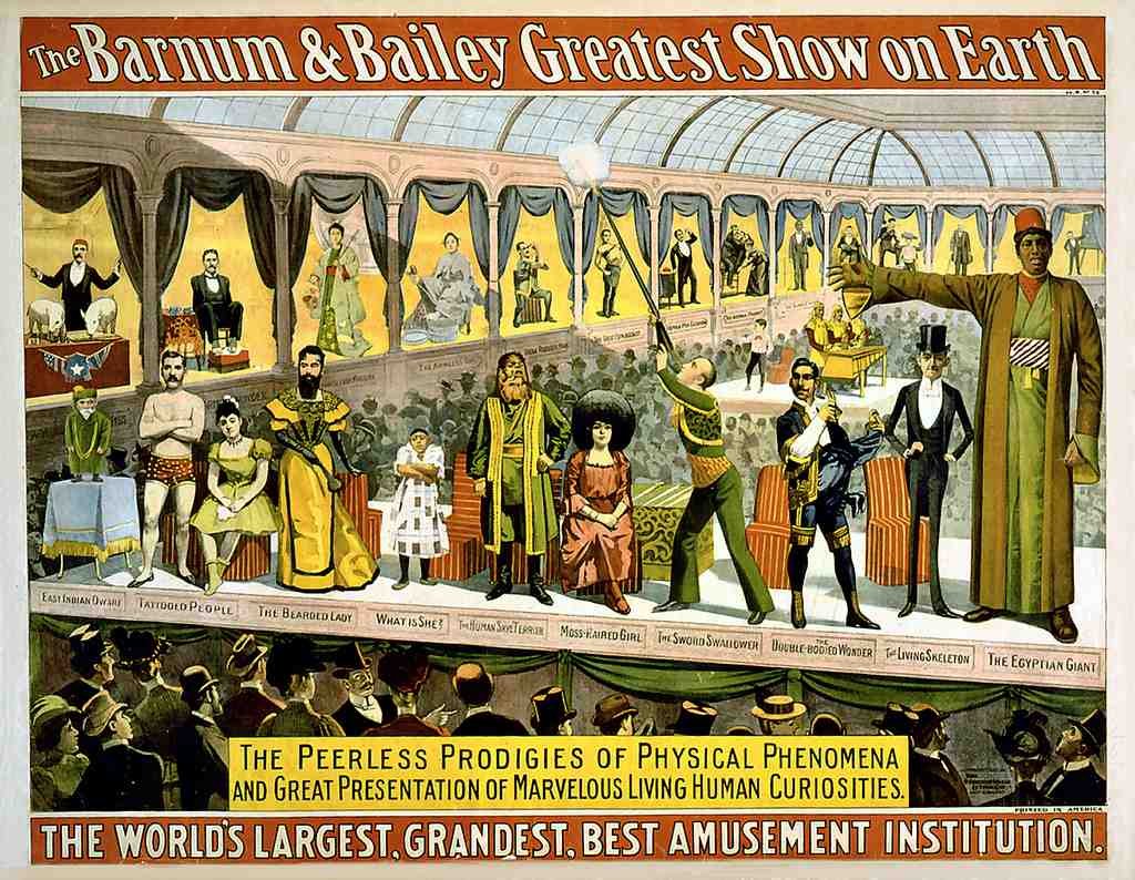Circus Barnum Bailey 1899a Vintage A4 Photo Print