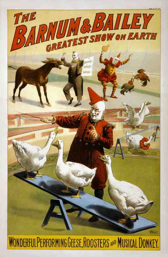 Circus Barnum Bailey 1900b Vintage A4 Photo Print
