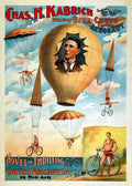 Circus Bike Chute Vintage A4 Photo Print