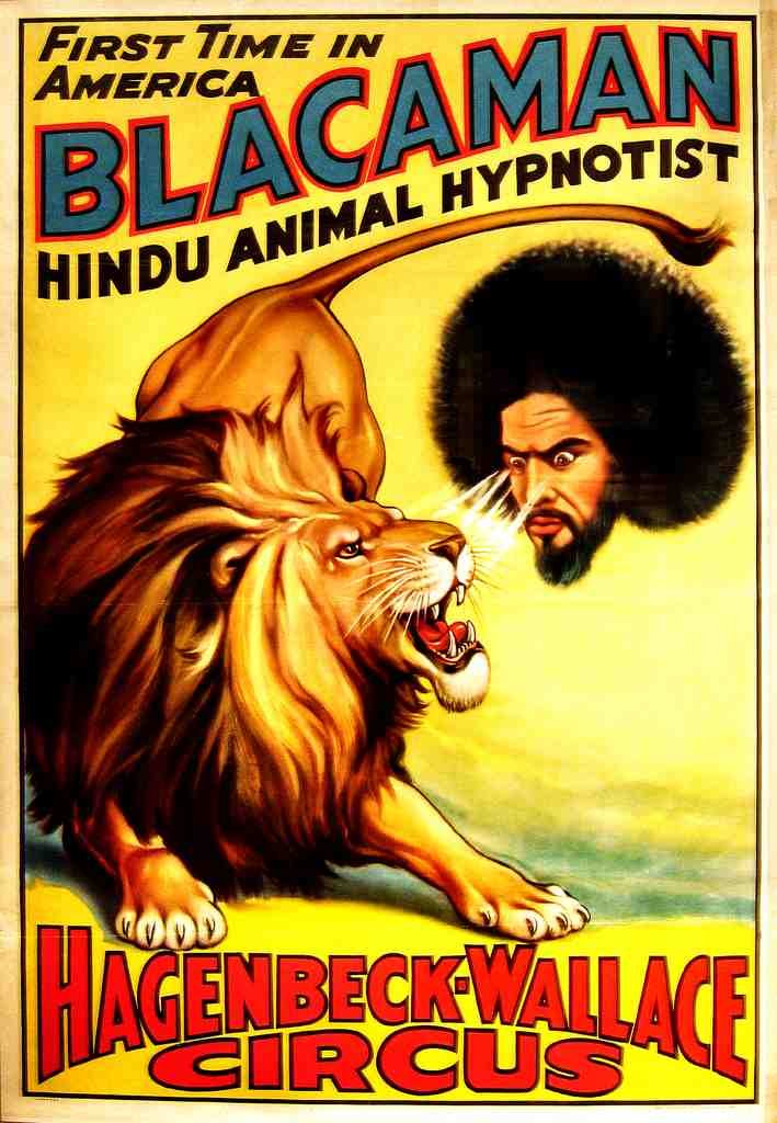 Circus Blacaman Vintage A4 Photo Print