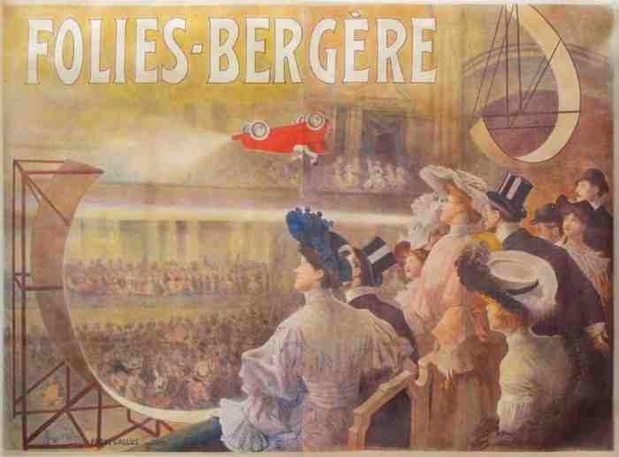 Circus Ciruque Folies Bergeres Tires Gallus Looping The Loop Acrobatics Vintage Advert A4 Photo Print