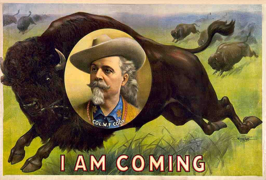 Circus Col Wf Cody 1900 Vintage A4 Photo Print