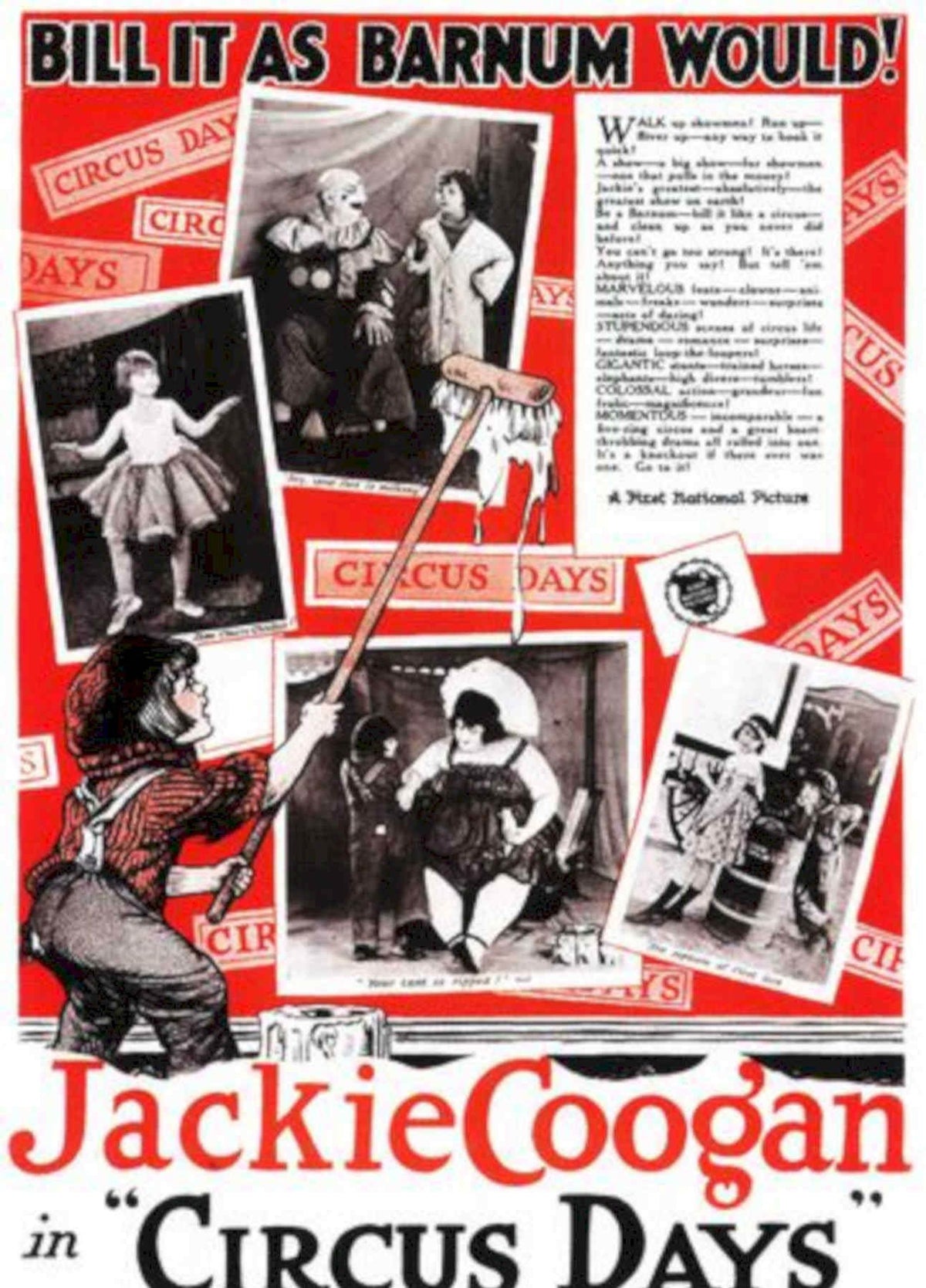 Circus Days Poster Vintage Retro Advert Poster A4 Photo Print