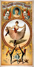 Circus Famous Clodoche Troupe 1892 Vintage A4 Photo Print