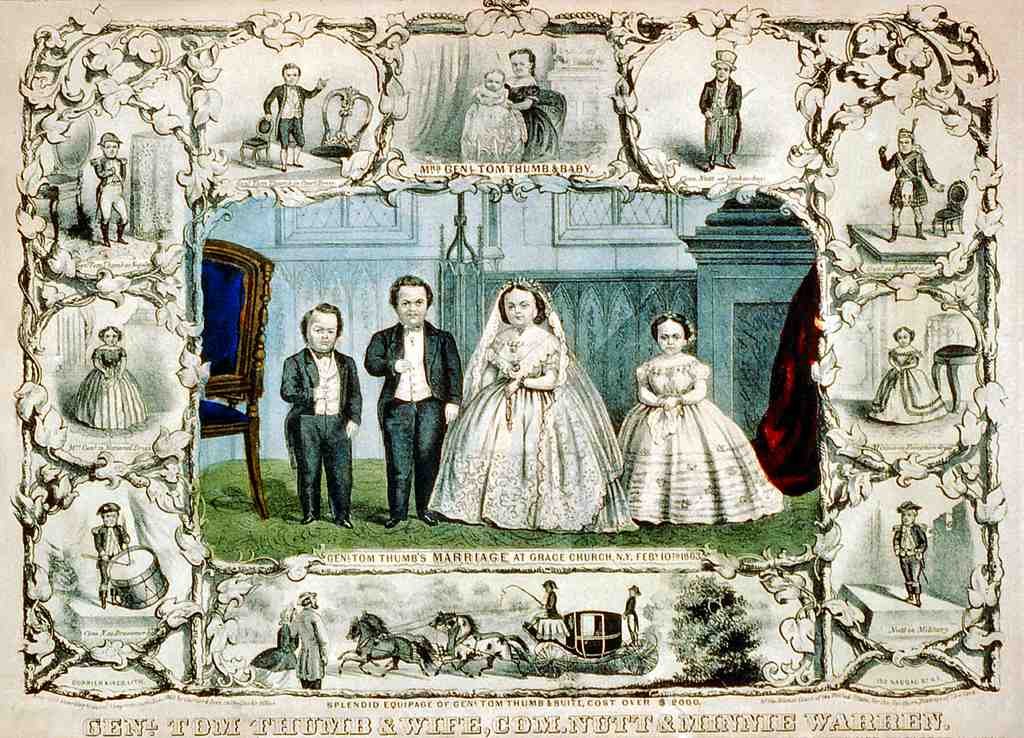 Circus Genl Tom Thumb And Wife 1863 Vintage A4 Photo Print