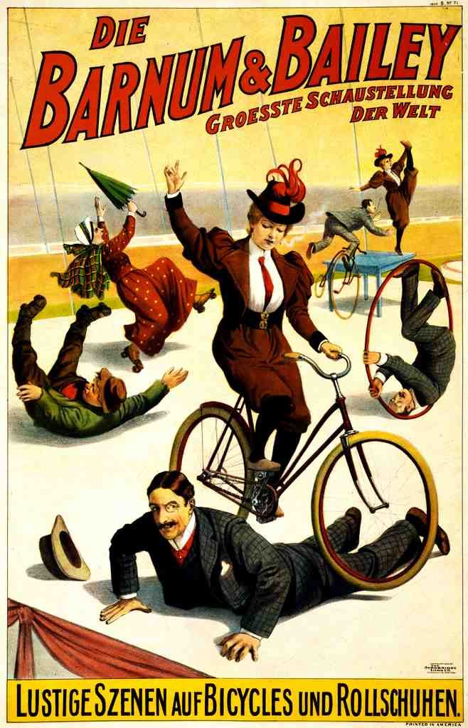Circus German Barnum Poster 1900 Vintage A4 Photo Print