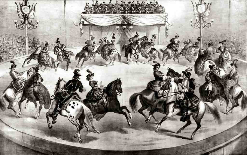 Circus Grand Finale 1872 Vintage A4 Photo Print