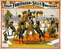 Circus Great Danes 1898 Vintage A4 Photo Print