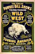 Circus Great Pawnee Bill 1903 Vintage A4 Photo Print