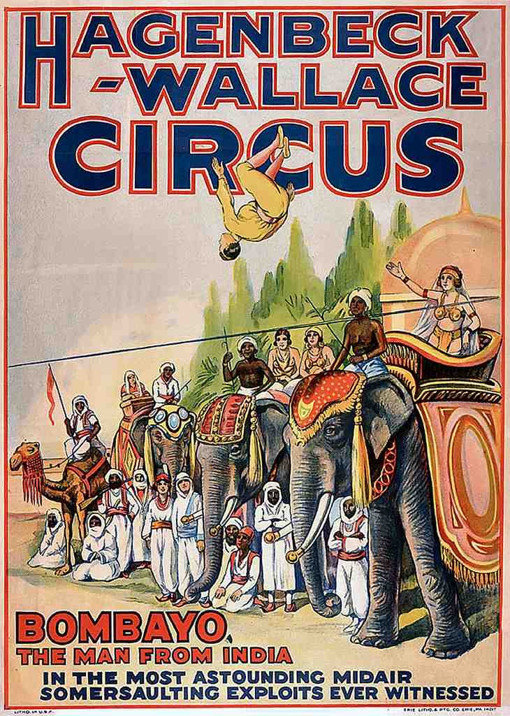 Circus Hagenbeck Vintage A4 Photo Print