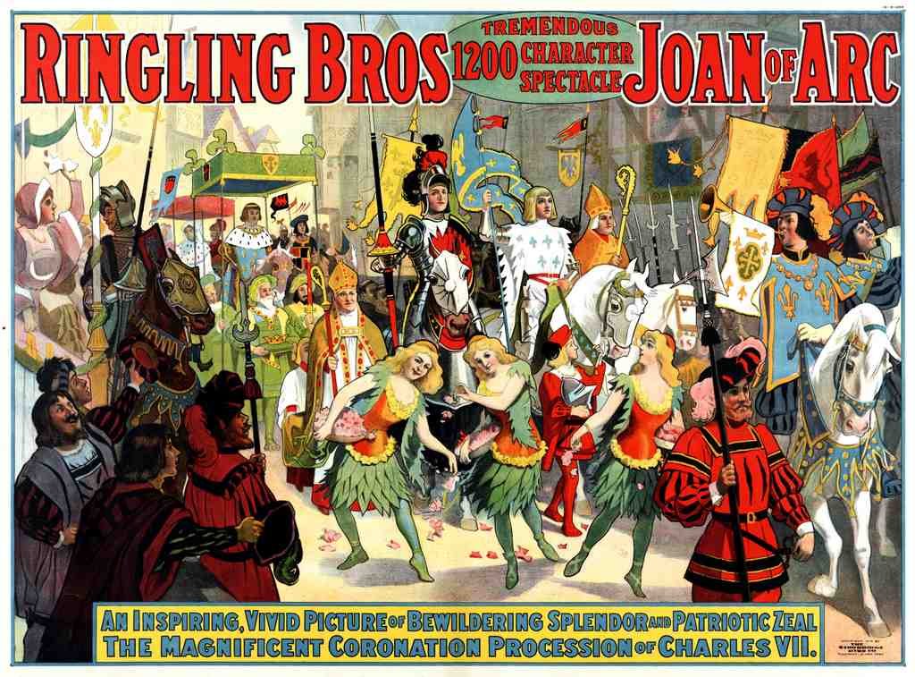 Circus Joan Of Arc Vintage A4 Photo Print