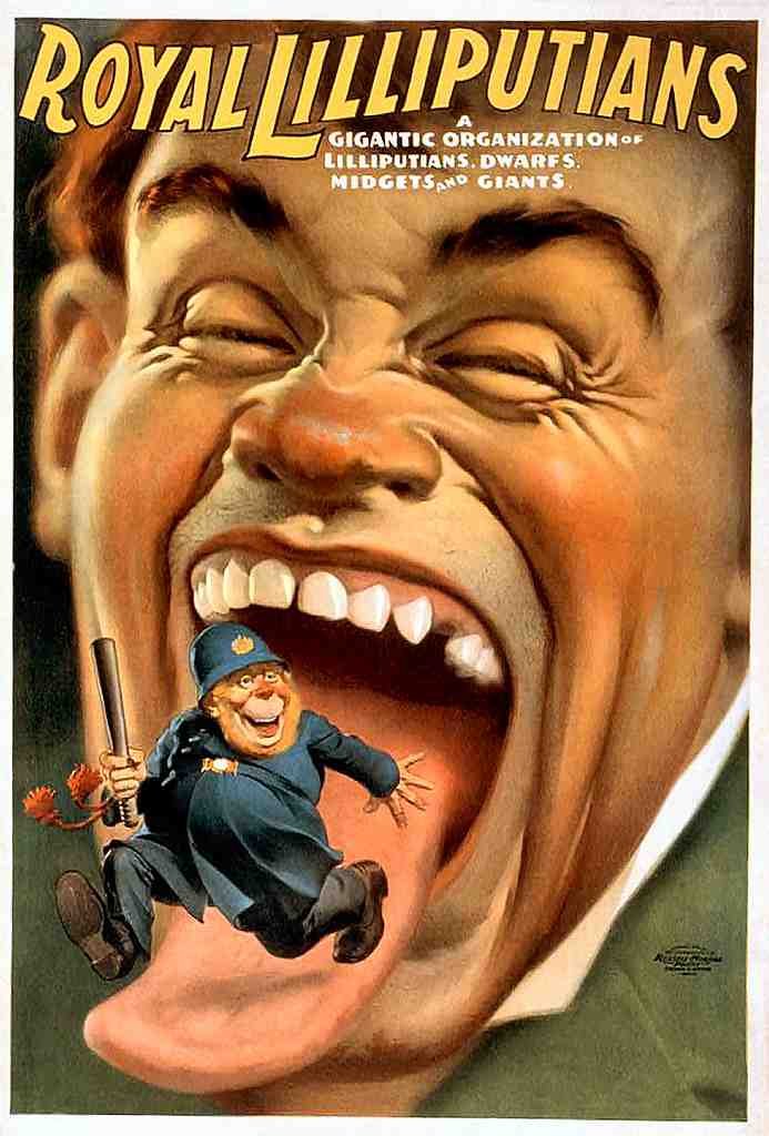 Circus Lilliputians Vintage A4 Photo Print