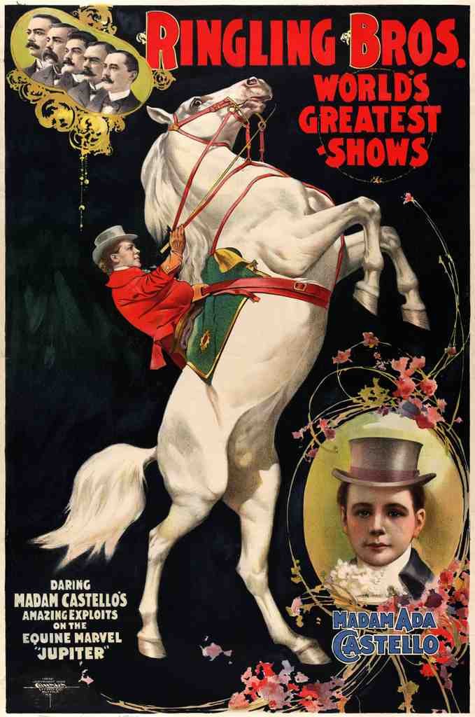 Circus Madam Ada Castello 1899 1a4 Photo Print Vintage A4 Photo Print
