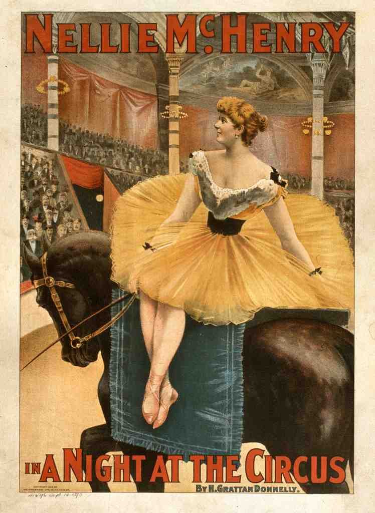 Circus Nellie Mc Henry 1893 Vintage A4 Photo Print