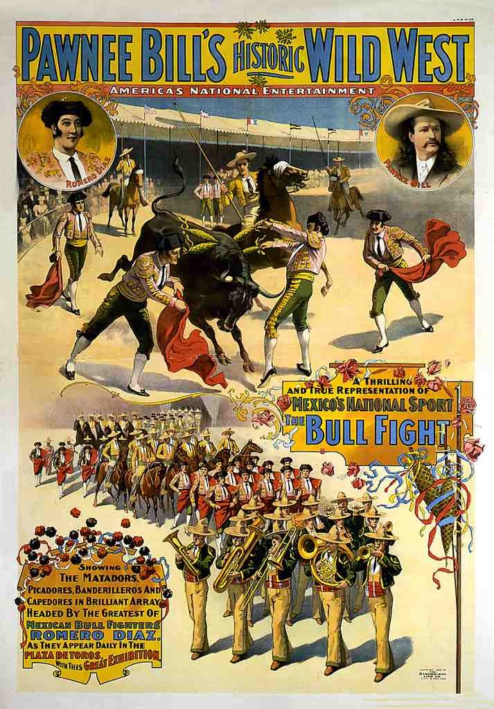 Circus Pawnee Bill 1898 Vintage A4 Photo Print