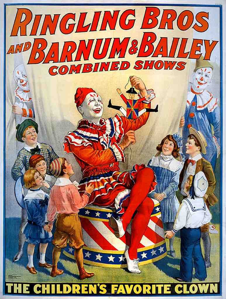 Circus Ringling Barnum Vintage A4 Photo Print