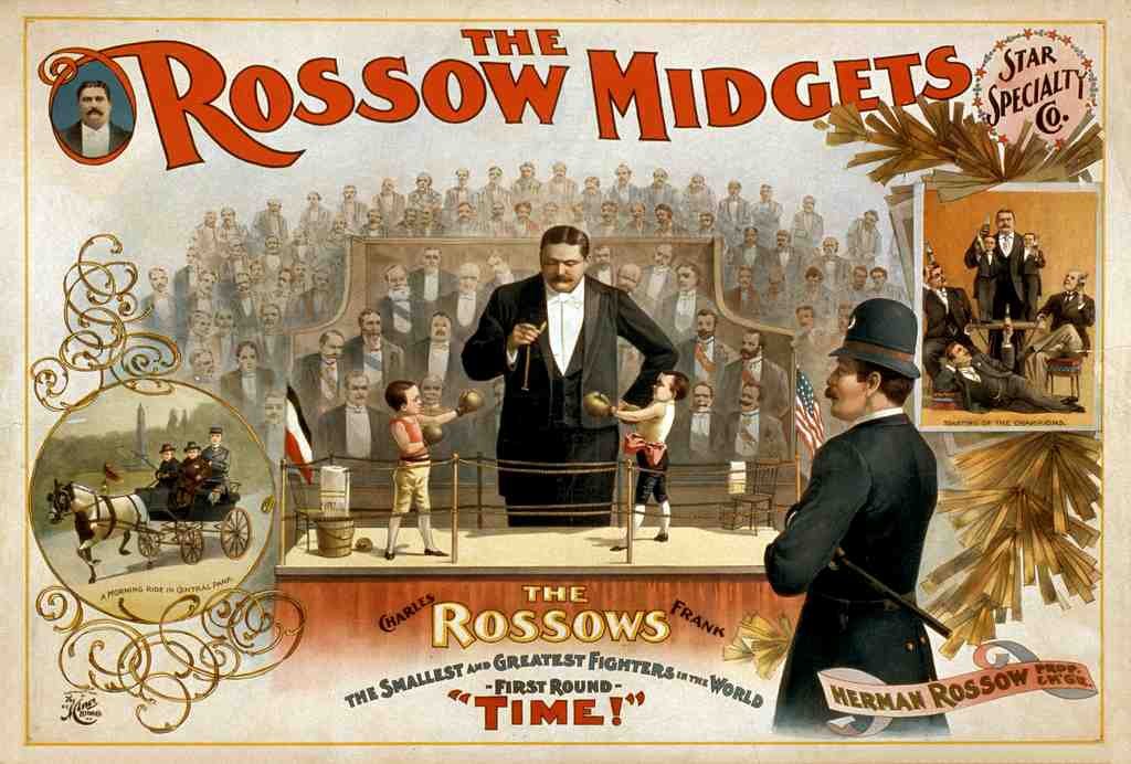 Circus Rossow Midgets 1 Vintage A4 Photo Print