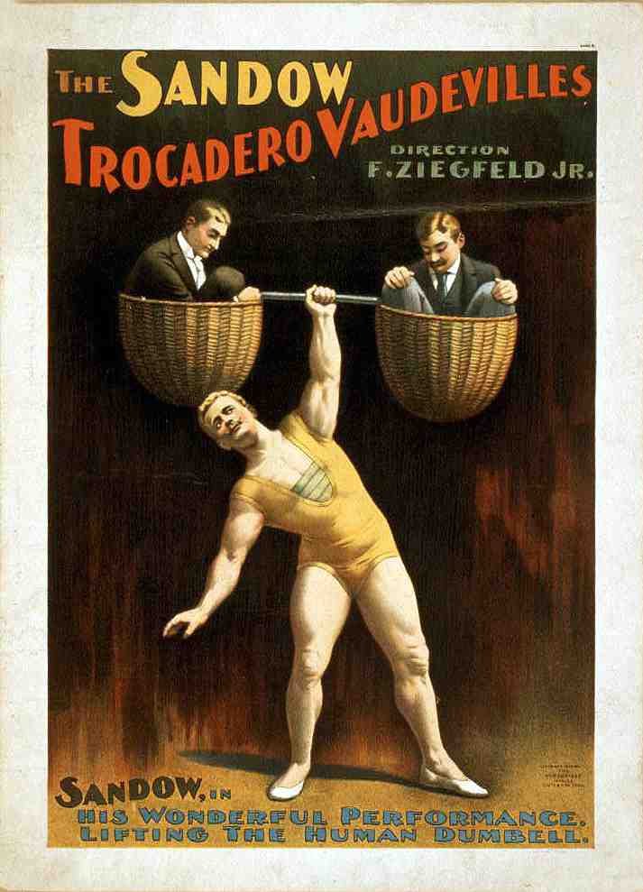 Circus Sandow Vintage A4 Photo Print