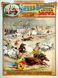 Circus Sells Brothers 1800s Vintage A4 Photo Print