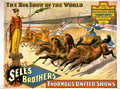Circus Sells Brothers 1895 Vintage A4 Photo Print