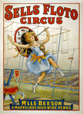 Circus Sells Floto 1921 Vintage A4 Photo Print