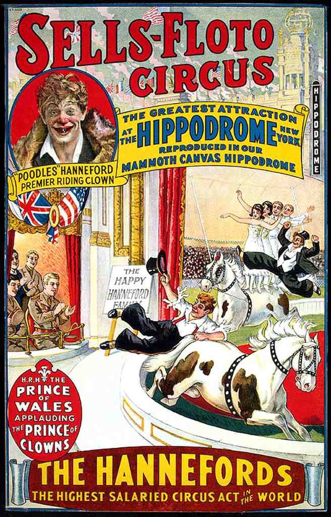 Circus Sells Floto Vintage A4 Photo Print