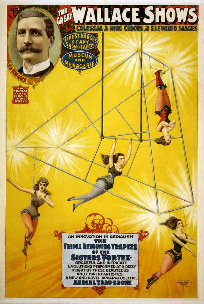 Circus The Great Wallace 1898a Vintage A4 Photo Print