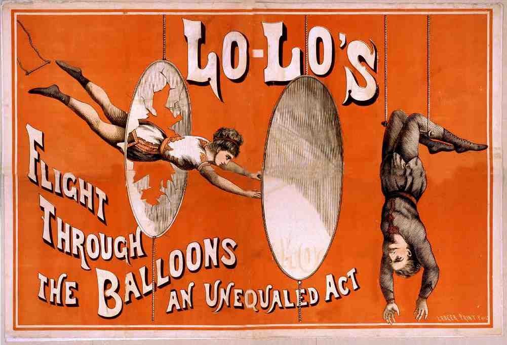 Circus Trapeze 1 Vintage A4 Photo Print