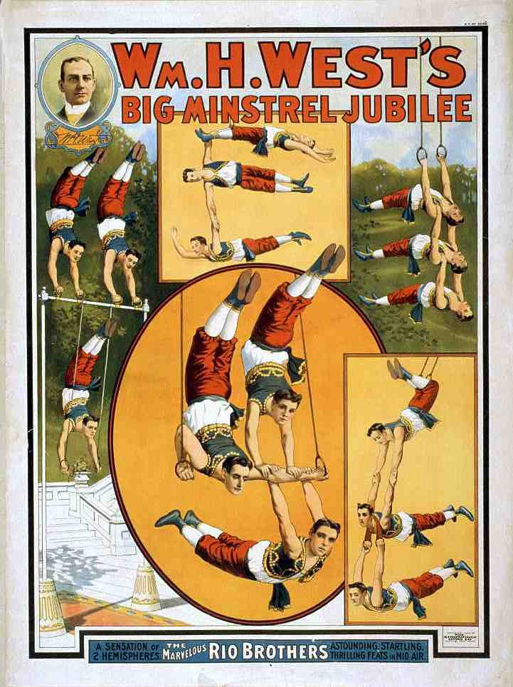 Circus Trapeze 3 Vintage A4 Photo Print