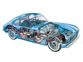 Cisitalia 202 1947 cutaway A4 Photo Print