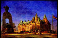 Cities 242000 National War Memorial And Chateau Laurier A4 Limited Edition Watercolour Print