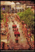 Cities 242009 Royal Procession On Mackenzie St, Canada Day A4 Limited Edition Watercolour Print