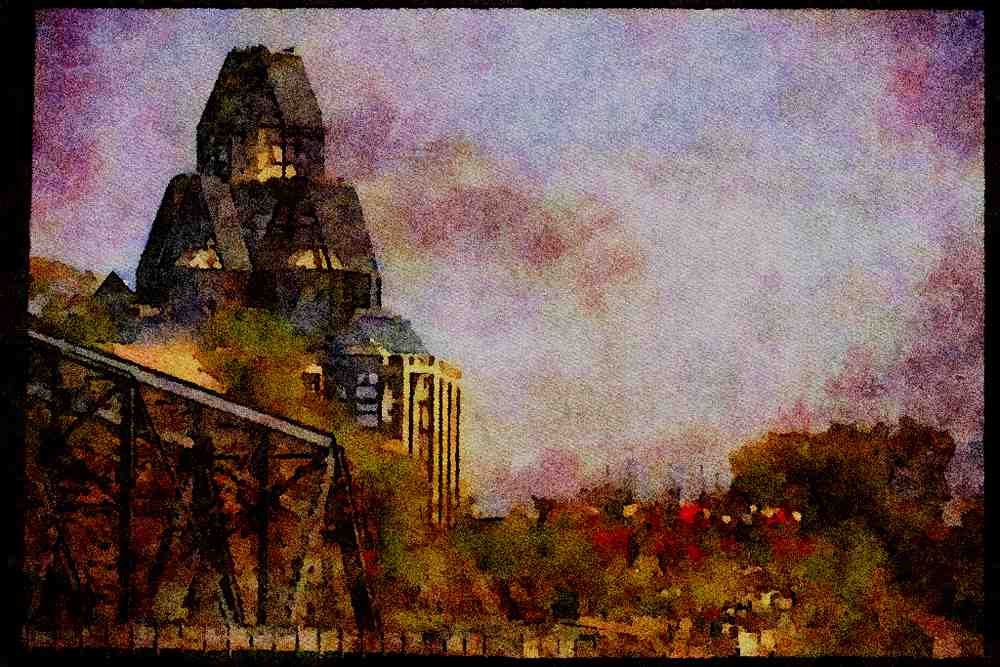 Cities 242011 Alexandra Bridge And National Gallery A4 Limited Edition Watercolour Print