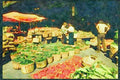 Cities 242025 Tomatoes And Cucumbers At Byward Market A4 Limited Edition Watercolour Print