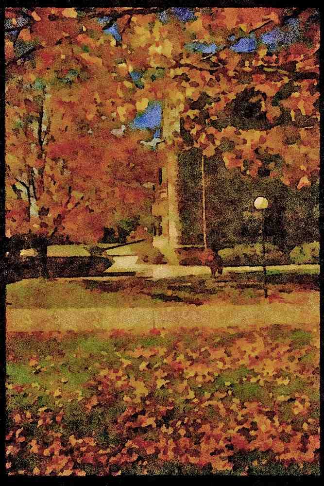 Cities 242035 Grounds Around War Museum A4 Limited Edition Watercolour Print