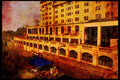 Cities 242049 Rideau Canal, Boat Going Through Lock System A4 Limited Edition Watercolour Print