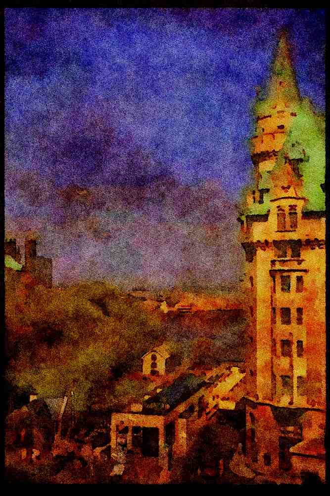 Cities 242050 Rooftop View Of C.M.C.P. A4 Limited Edition Watercolour Print