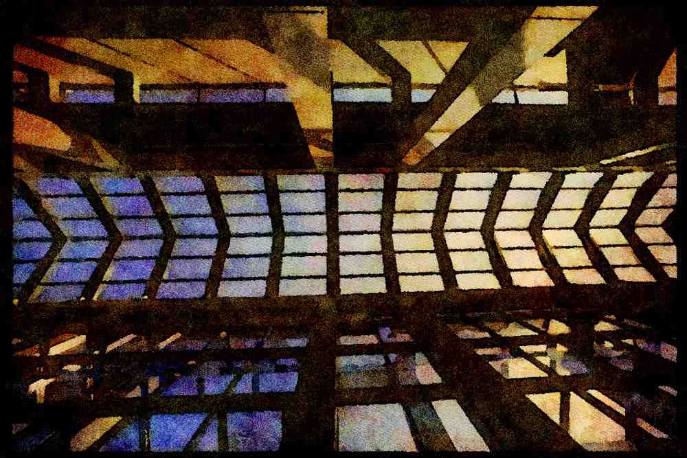 Cities 242056 Roof, Interior Of National Gallery A4 Limited Edition Watercolour Print