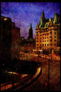 Cities 242057 Chateau Laurier And Parliament Hill A4 Limited Edition Watercolour Print