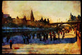 Cities 242070 Skating On The Canal A4 Limited Edition Watercolour Print
